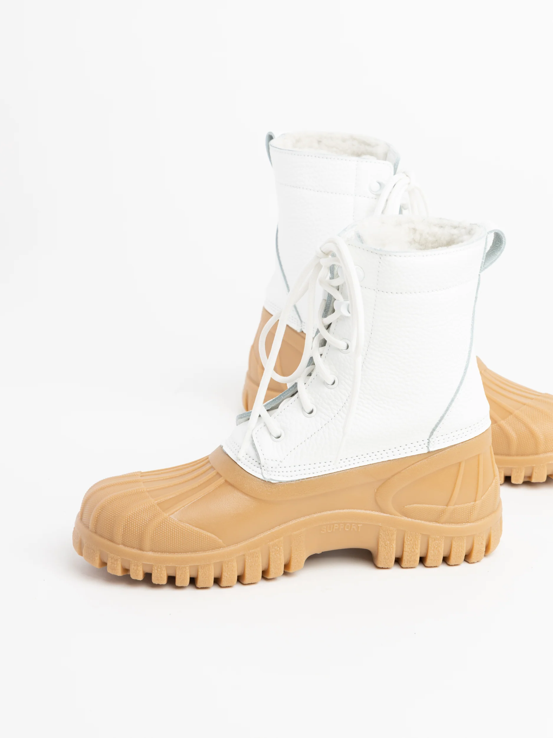 Anatra White Nappa Boots - Image 3