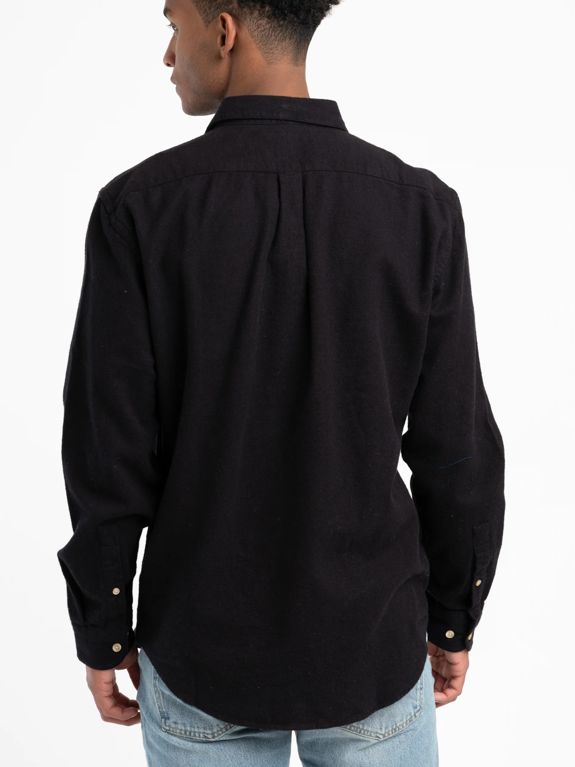 Black Teca Flannel Shirt - Image 4