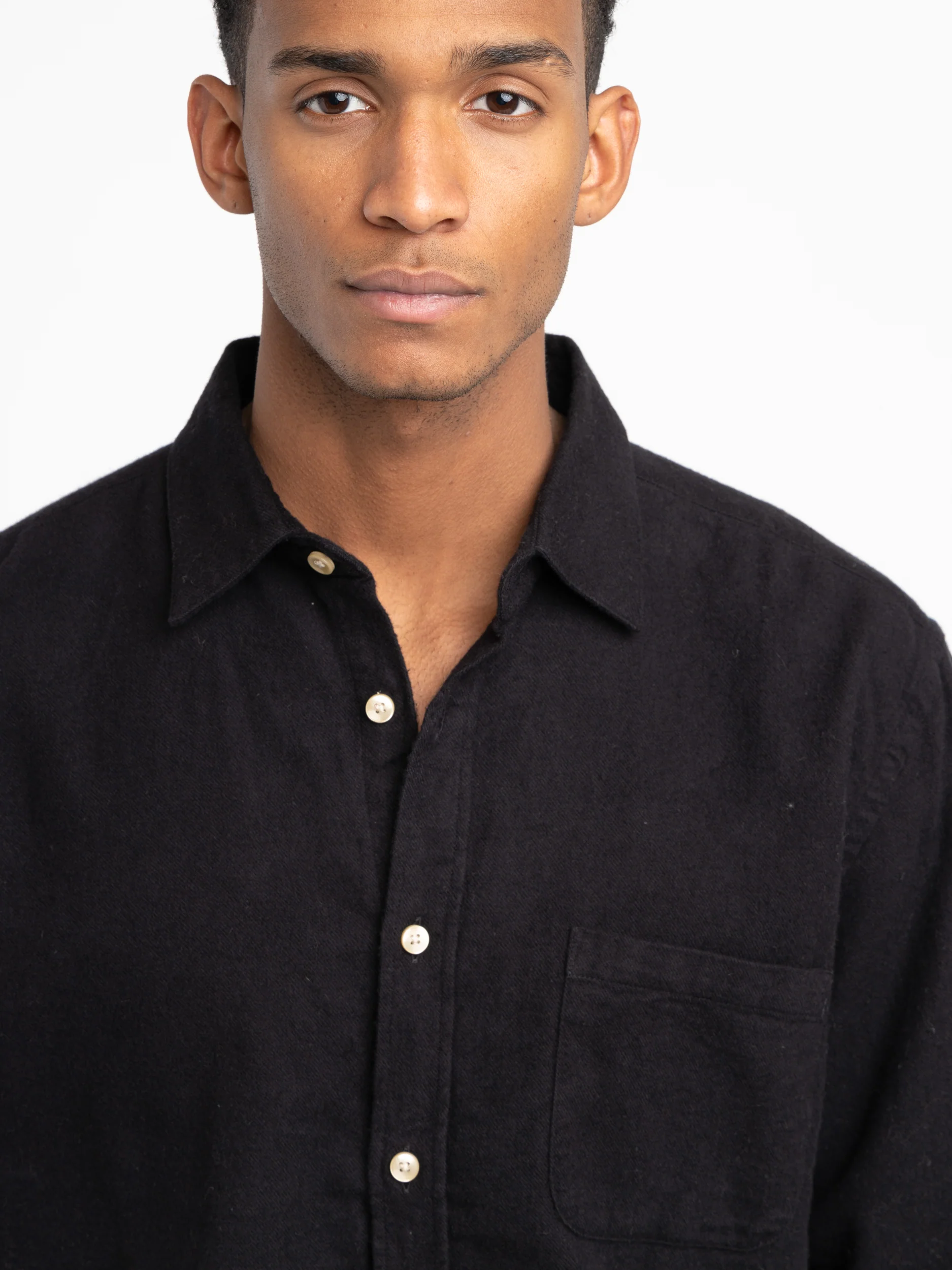 Black Teca Flannel Shirt - Image 5