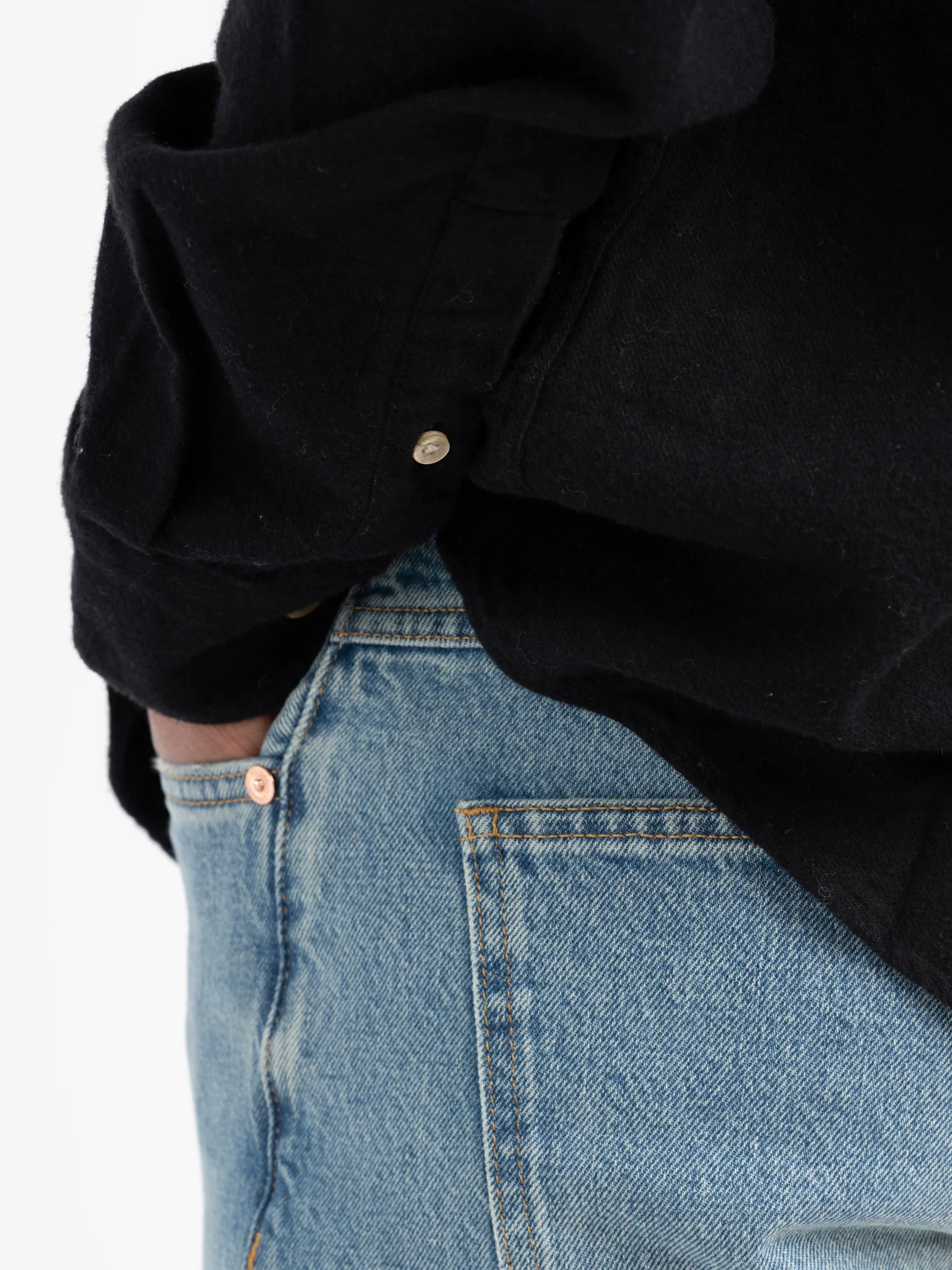 Black Teca Flannel Shirt - Image 6