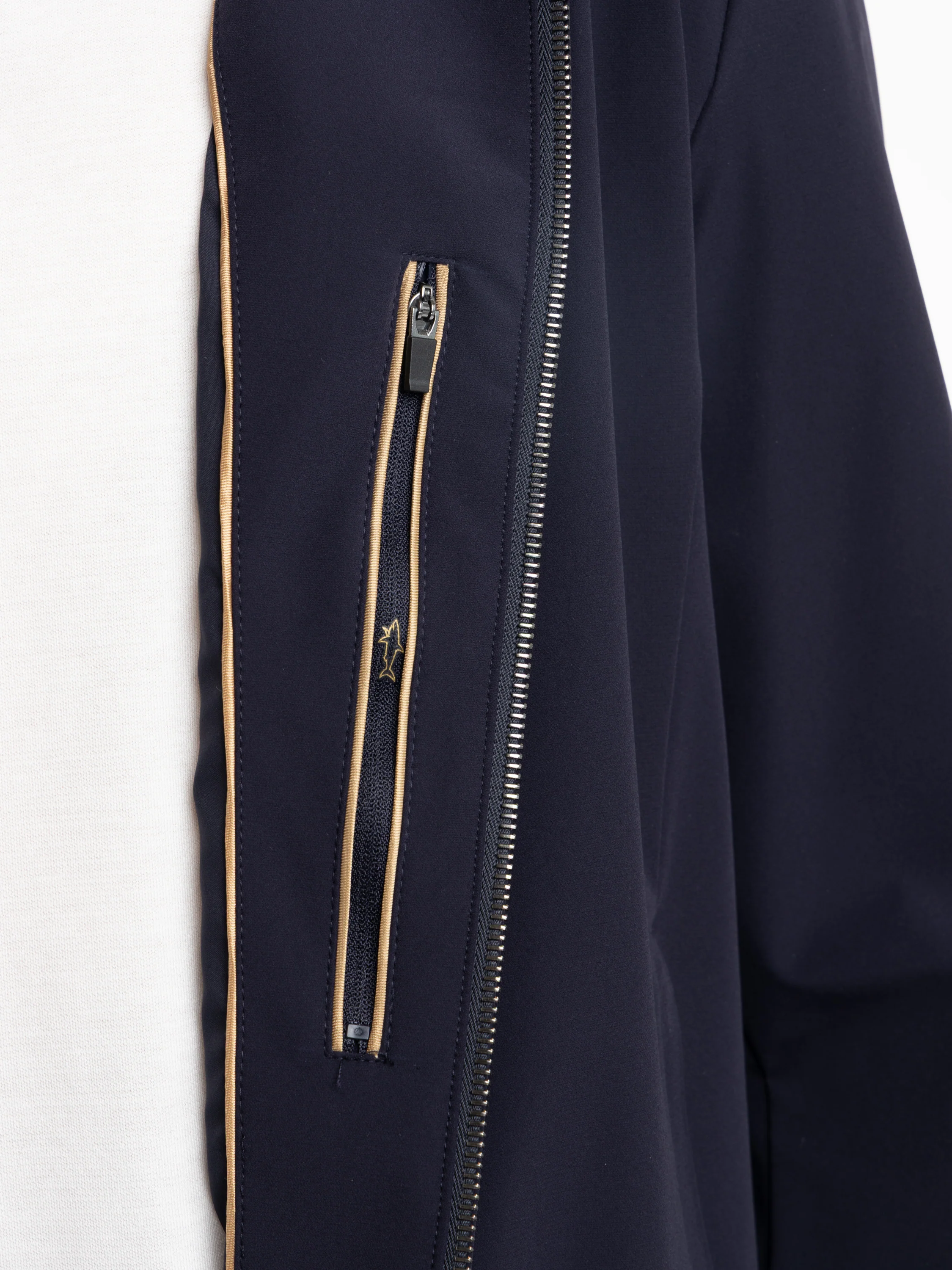 Navy Slim Fit Hooded Jacket - Image 10