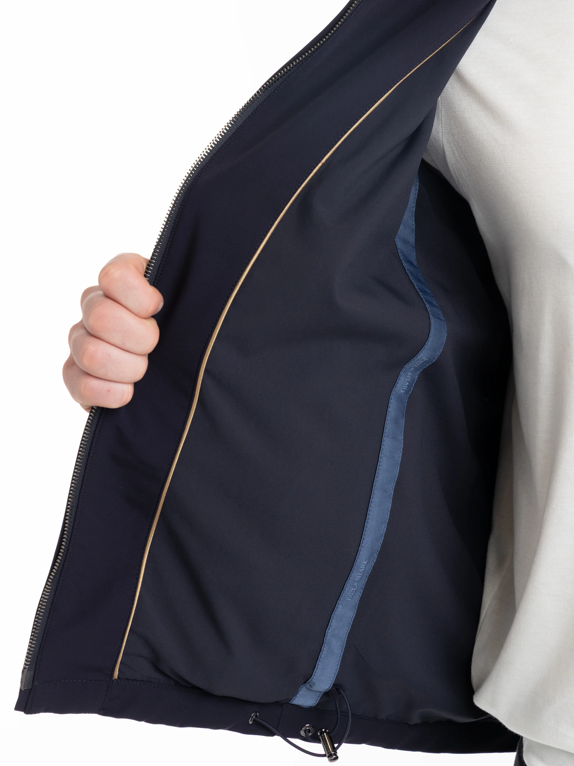 Navy Slim Fit Hooded Jacket - Image 11