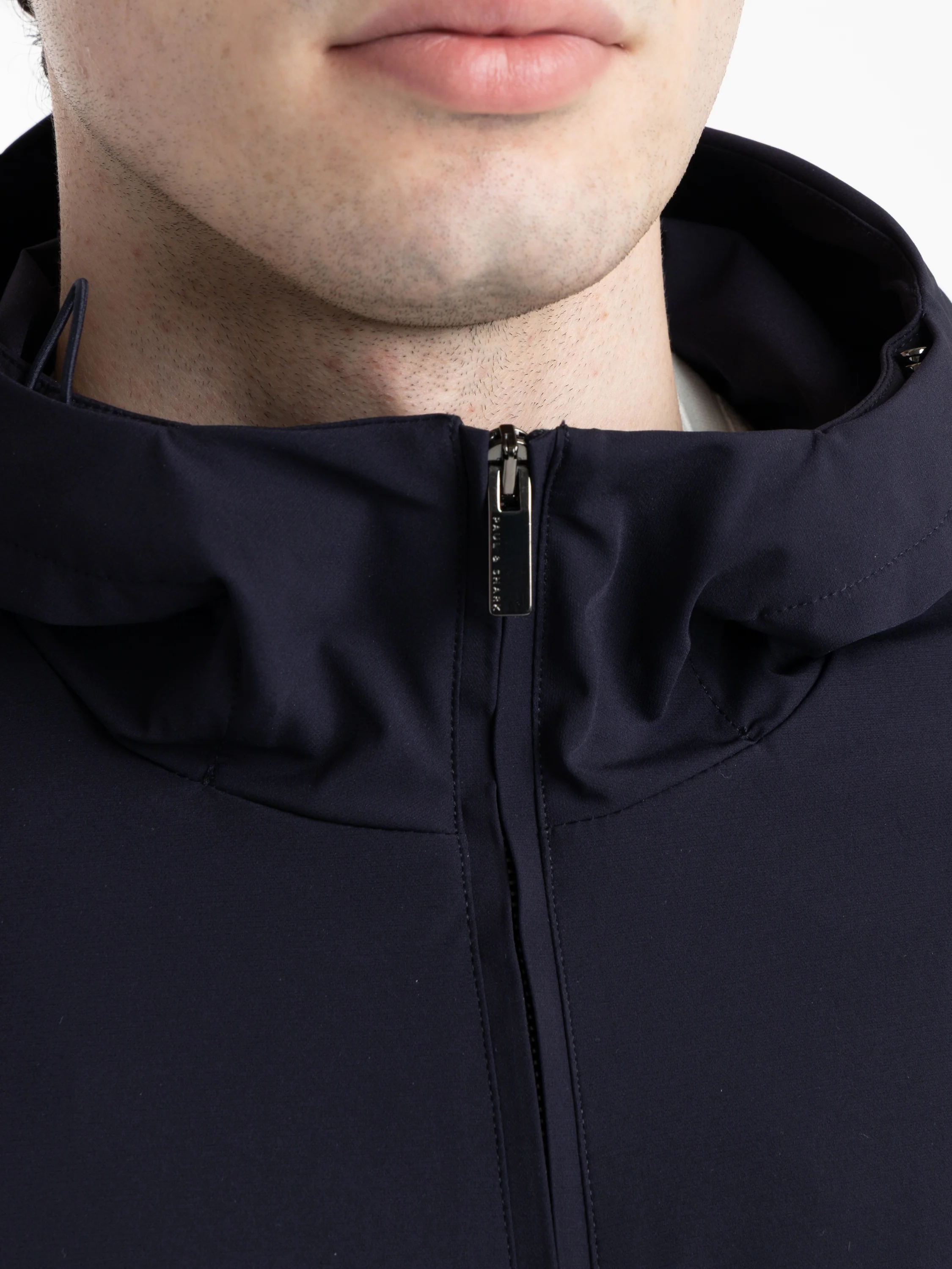 Navy Slim Fit Hooded Jacket - Image 9