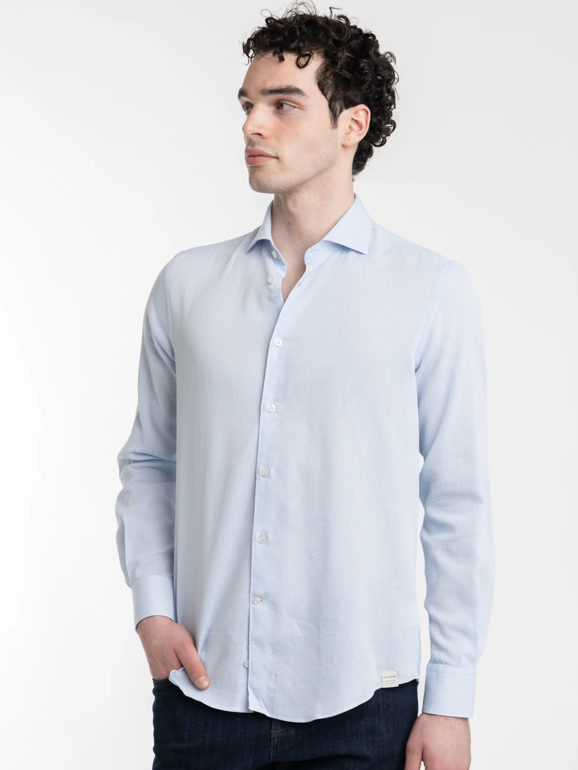 Modern Fit Light Blue Shirt