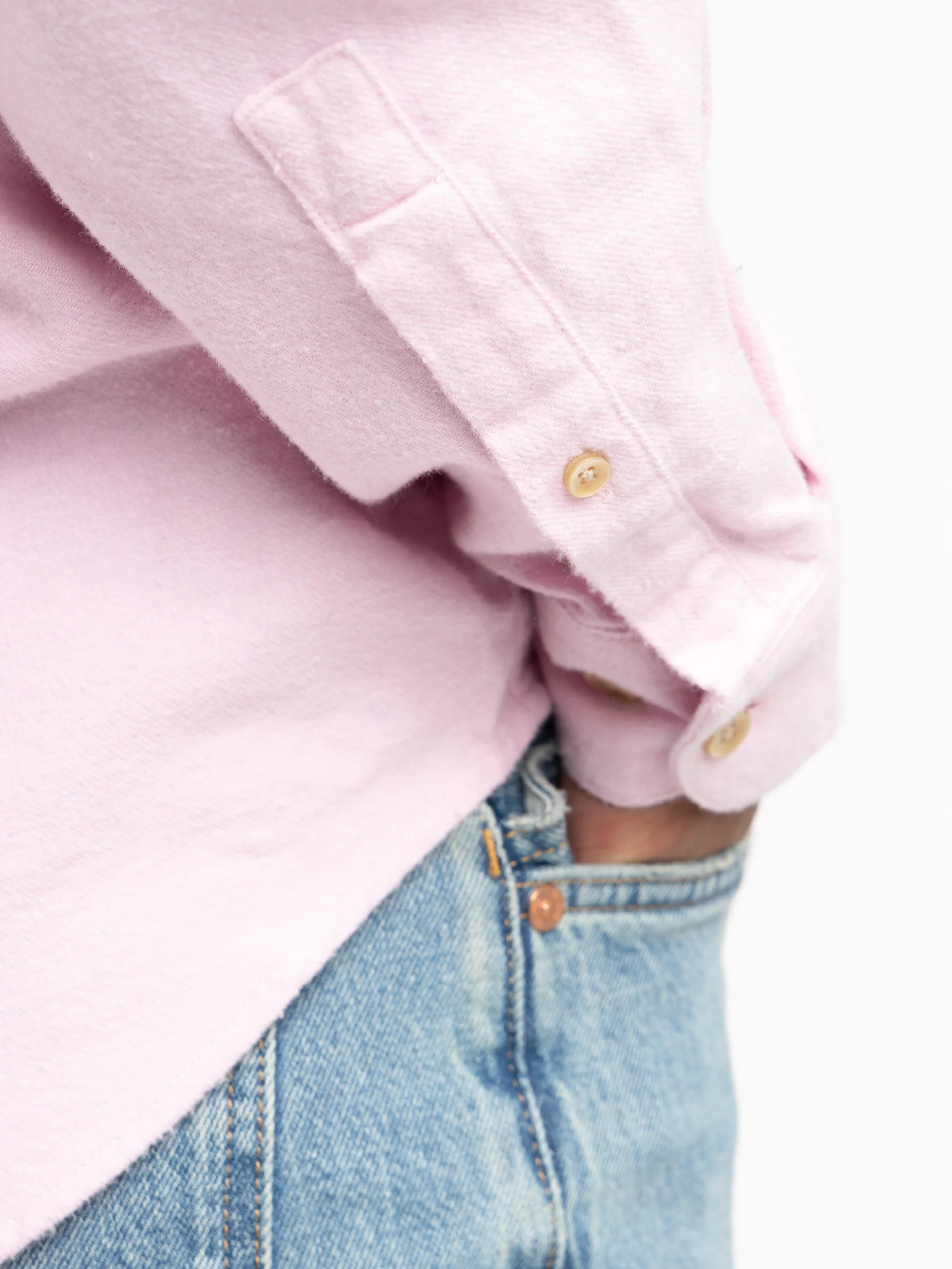 Pink Teca Flannel Shirt - Image 6