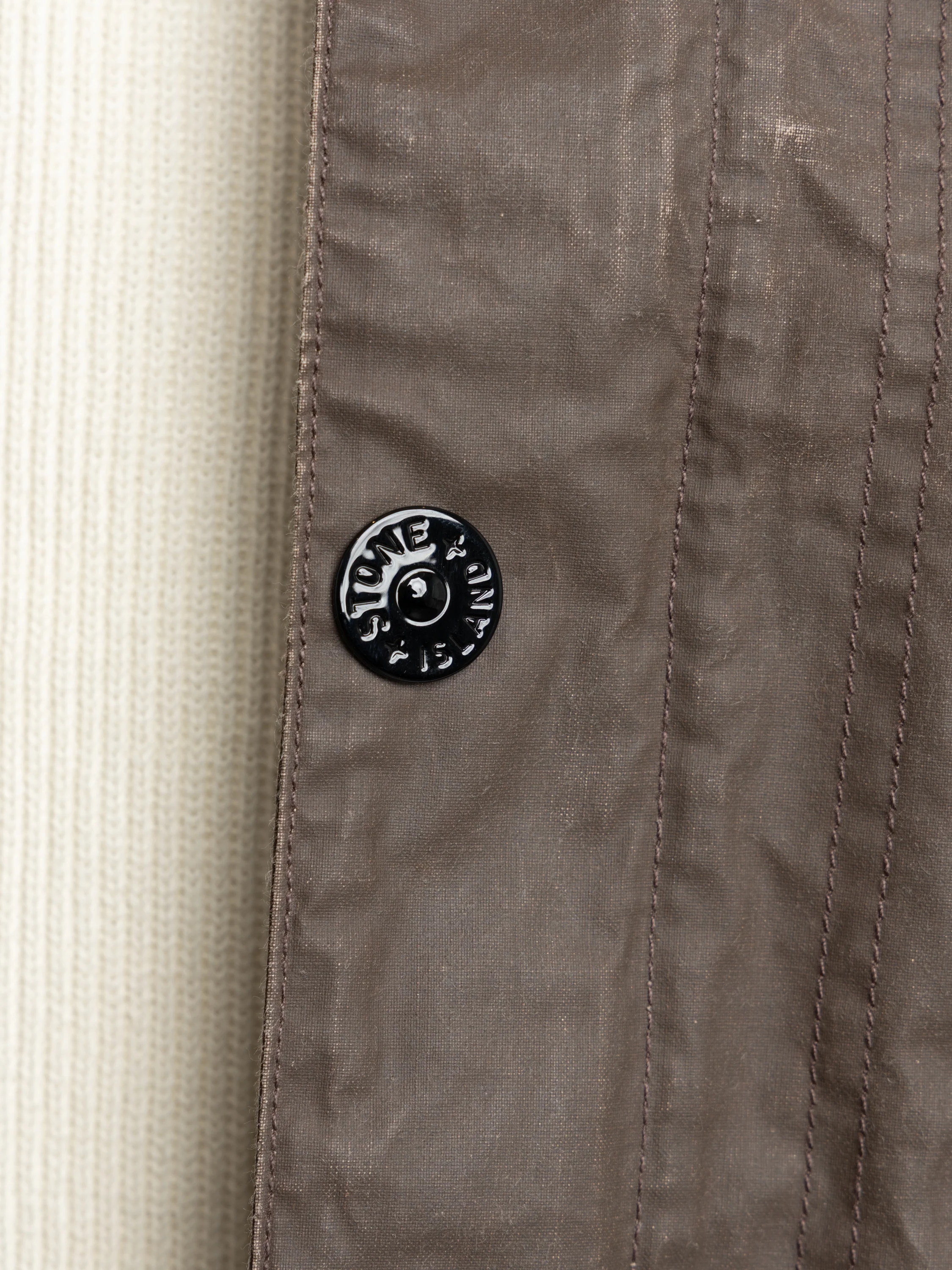 Brown Waxed Pigment Cotton Tela Coach Jacket - Image 8